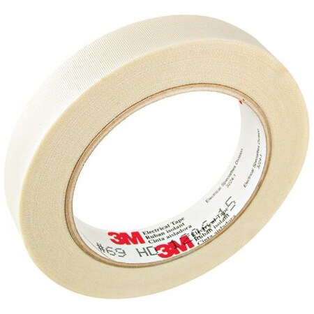 3M 1'' x 108' White 3M 69 Electrical Tape T9650691PK